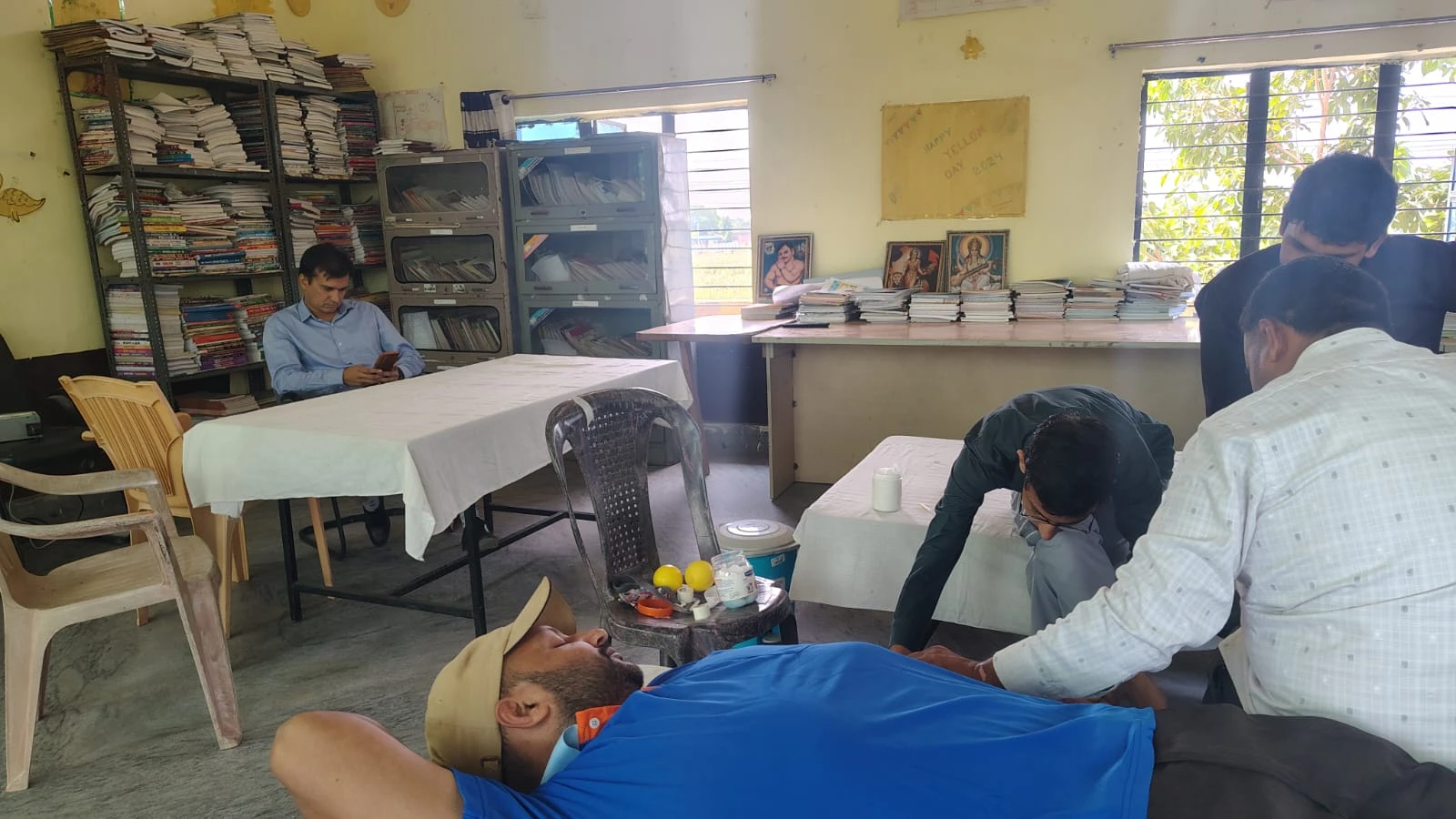 रेवाड़ी के सरस्वती स्कूल में पीटीएम के साथ लगा रक्तदान शिविर, एकत्रित हुई 23 यूनिट रक्त