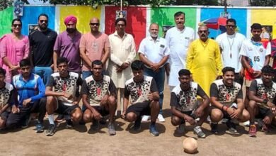 हैंडबॉल स्पर्धा में नांदगांव का शानदार प्रदर्शन