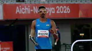 निषाद कुमार किसी एक एशियाई पैरा खेलों में दो स्वर्ण पदक जीतने वाले तीसरे भारतीय बने