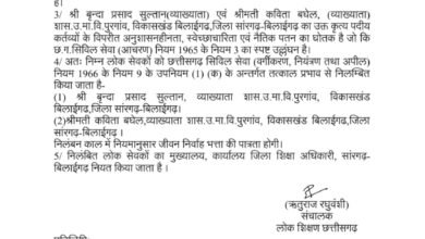 छात्रा से अश्लील व्यवहार, धमकाया भी, 2 व्याख्याता निलंबित