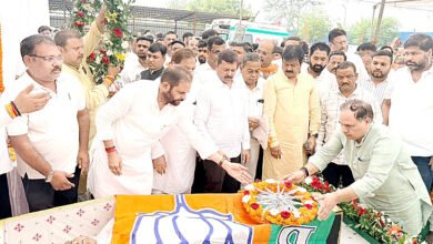 विधायक कोर्सेवाड़ा का अंतिम संस्कार