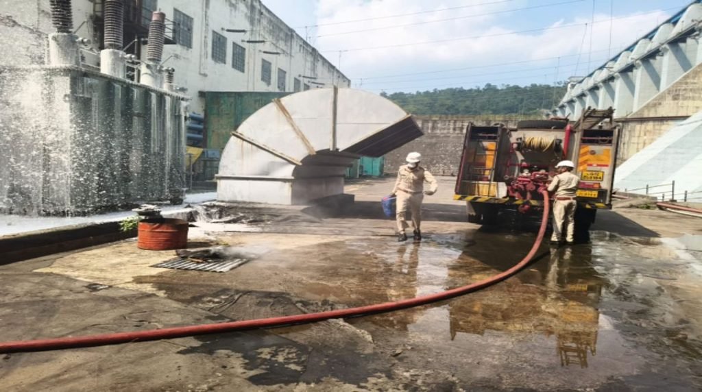 KORBA NEWS:बांगो जल विद्युत गृह में आपदा प्रबंधन मॉकड्रिल सफल, सात मिनट में आग पर पाया काबू